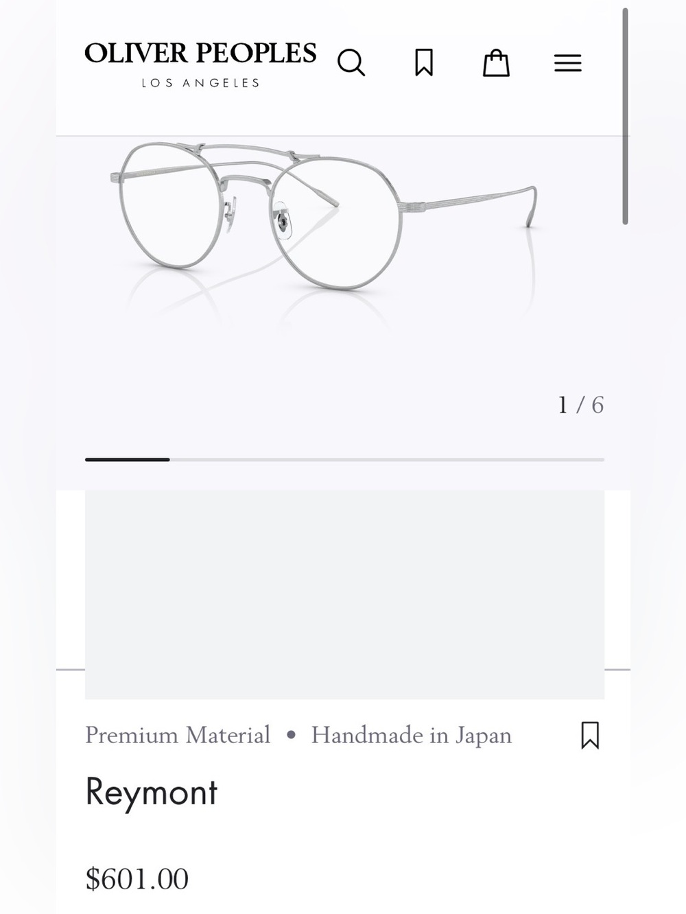 Oliver Peoples Reymont Frame